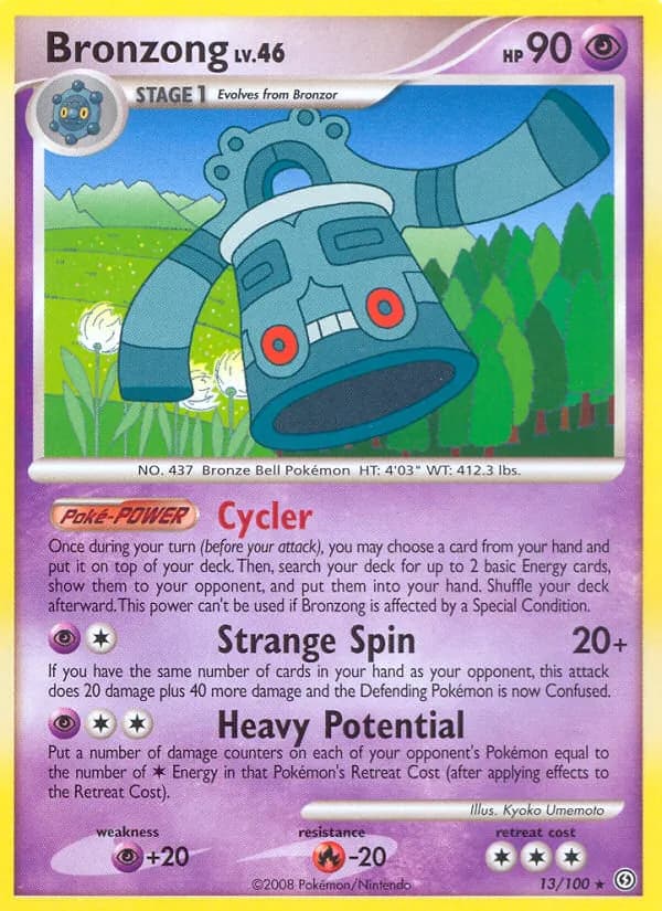Bronzong card in English
