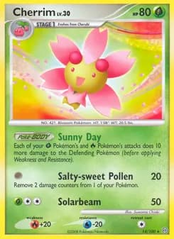 Cherrim card in English