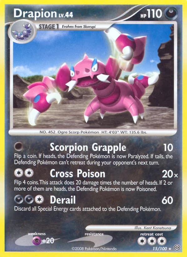 Drapion card in English