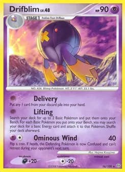 Drifblim card in English