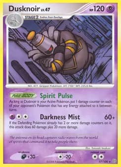 Dusknoir card in English
