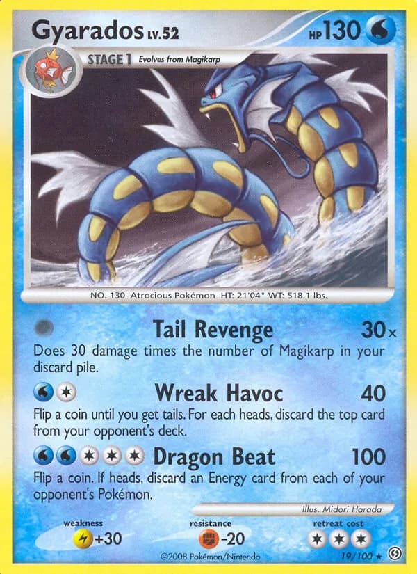 Gyarados card in English
