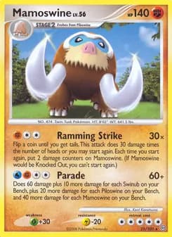 Mamoswine card in English