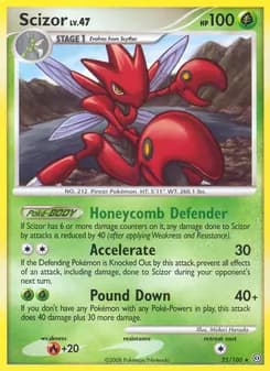 Scizor card in English