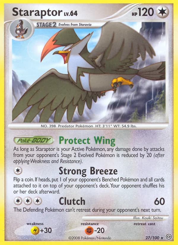 Staraptor card in English