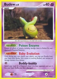 Budew card in English