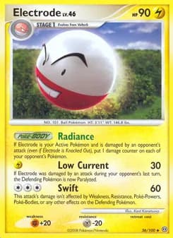 Electrode card in English