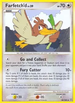 Farfetch'd card in English