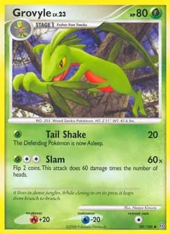 Grovyle card in English