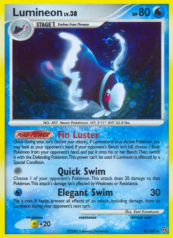 Lumineon card in English