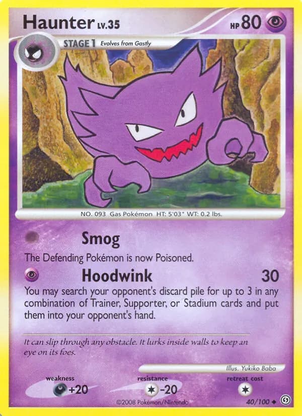 Haunter card in English