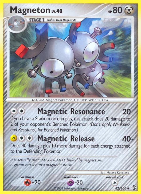 Magneton card in English