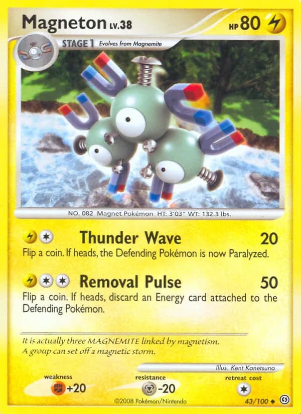 Magneton card in English