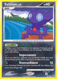 Sableye card in English