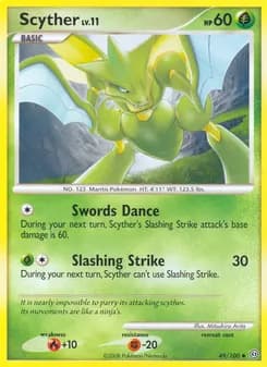 Scyther card in English