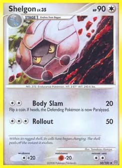 Shelgon card in English