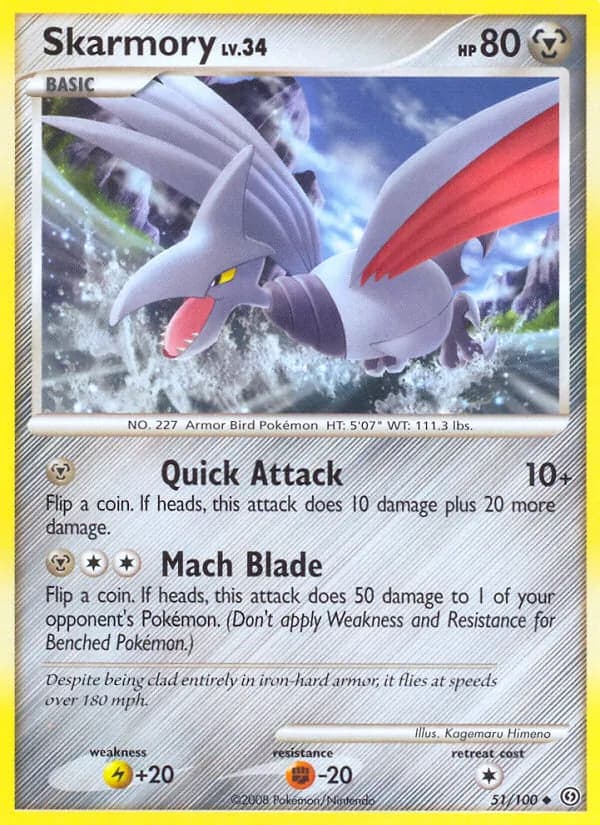 Skarmory card in English