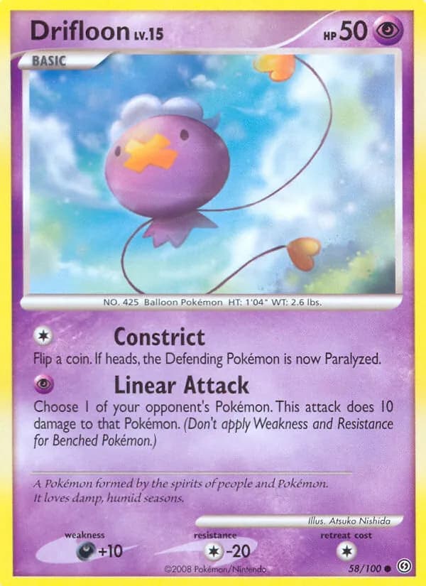 Drifloon card in English