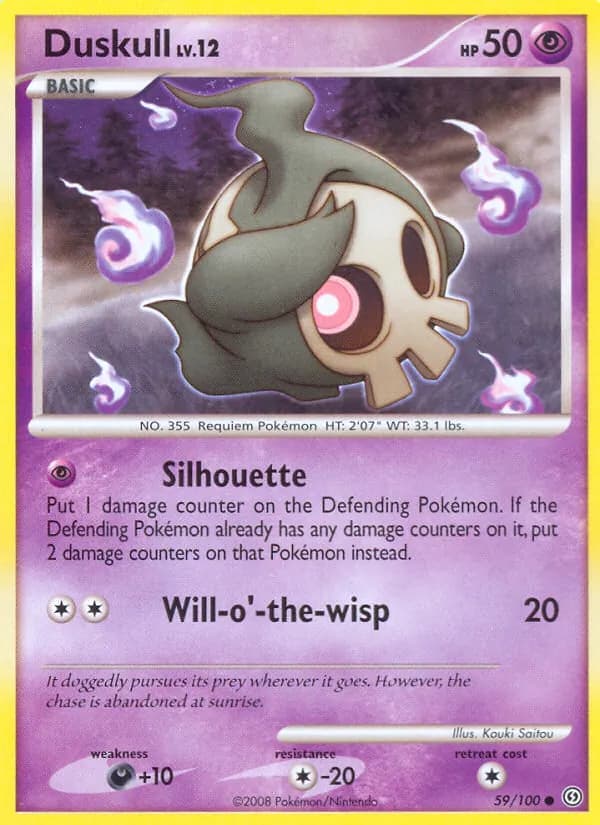 Duskull card in English