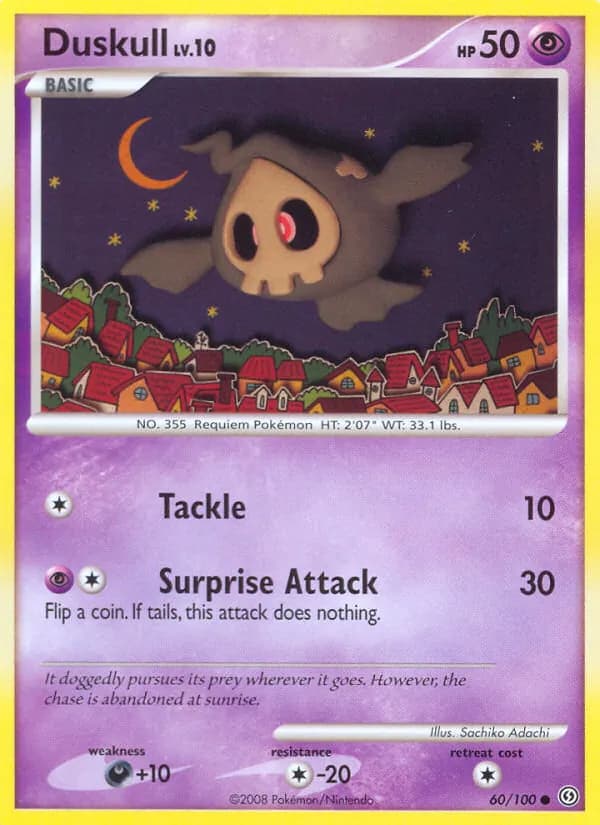 Duskull card in English