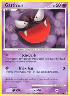 Gastly card in English
