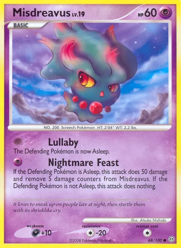 Misdreavus card in English