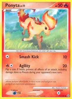 Ponyta card in English