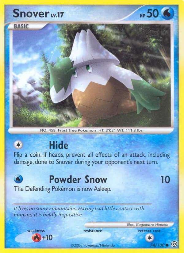 Snover card in English