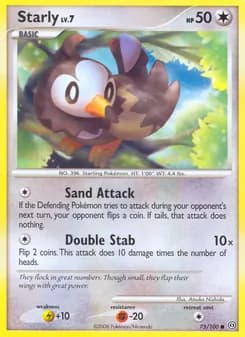 Starly card in English