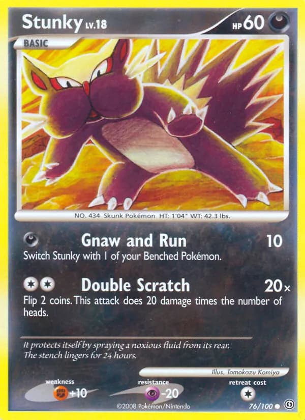 Stunky card in English