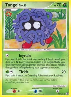 Tangela card in English