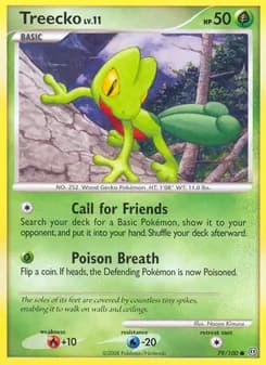 Treecko card in English