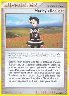 Marley's Request card in English