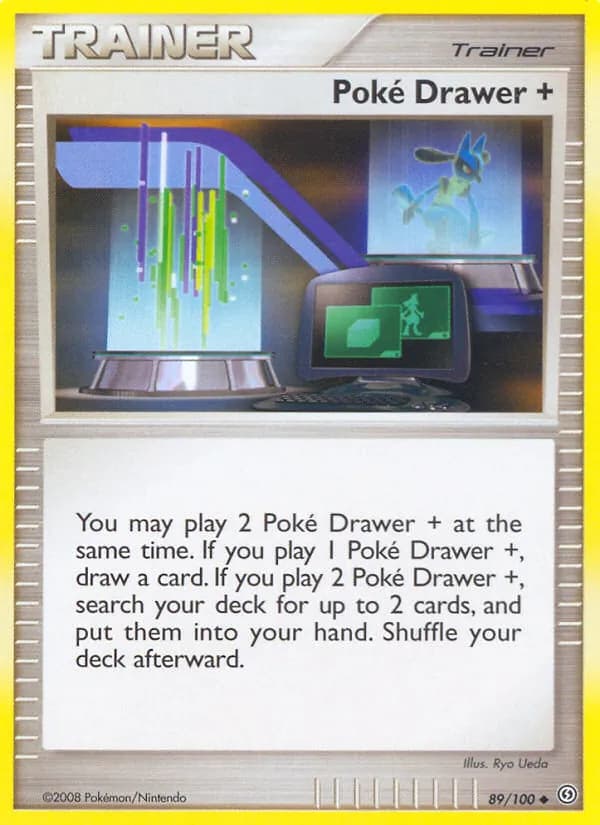 Poké Drawer + card in English