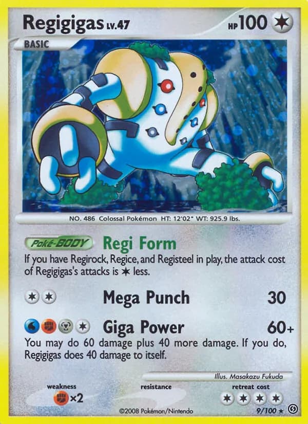 Regigigas card in English