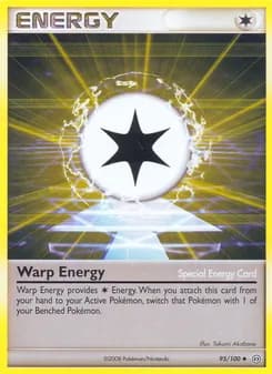 Warp Energy card in English