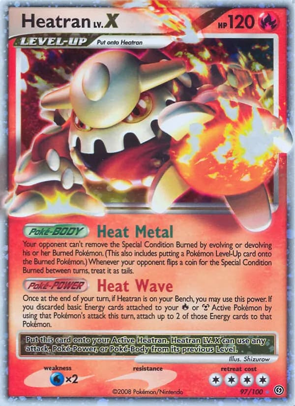 Heatran card in English