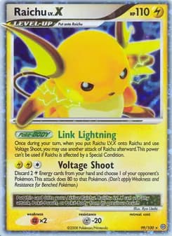 Raichu card in English
