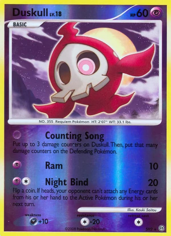 Duskull card in English