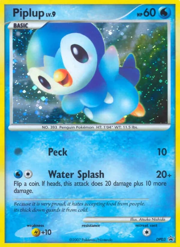 Piplup card in English