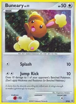 Buneary card in English