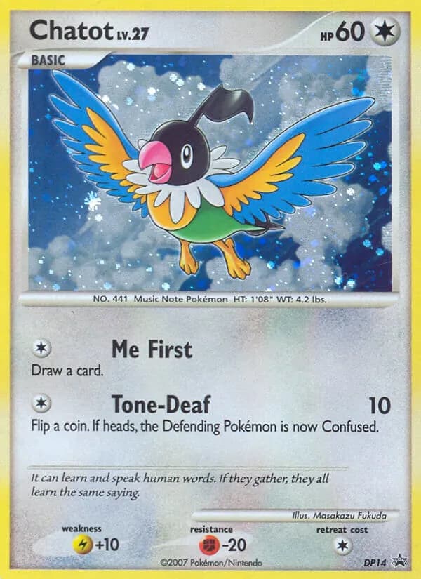 Chatot card in English