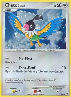 Chatot card in English