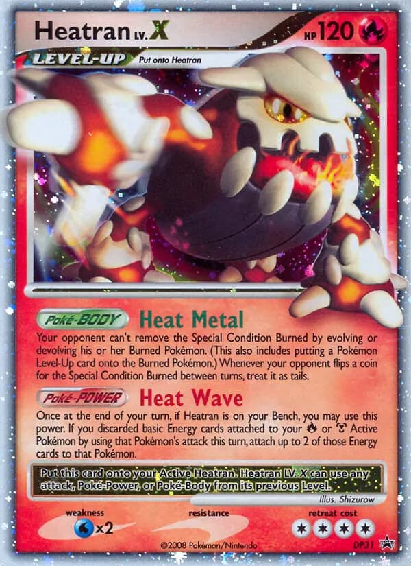 Heatran card in English