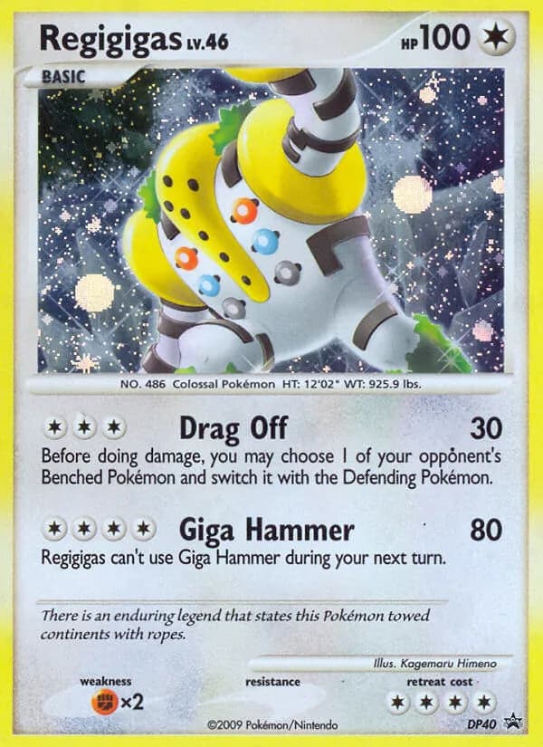 Regigigas card in English