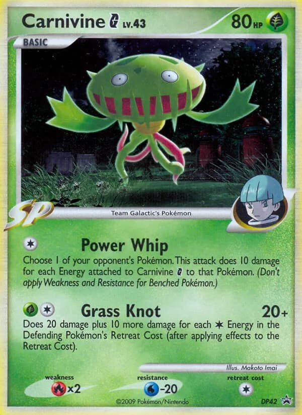 Carnivine G card in English