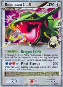 Rayquaza C card in English