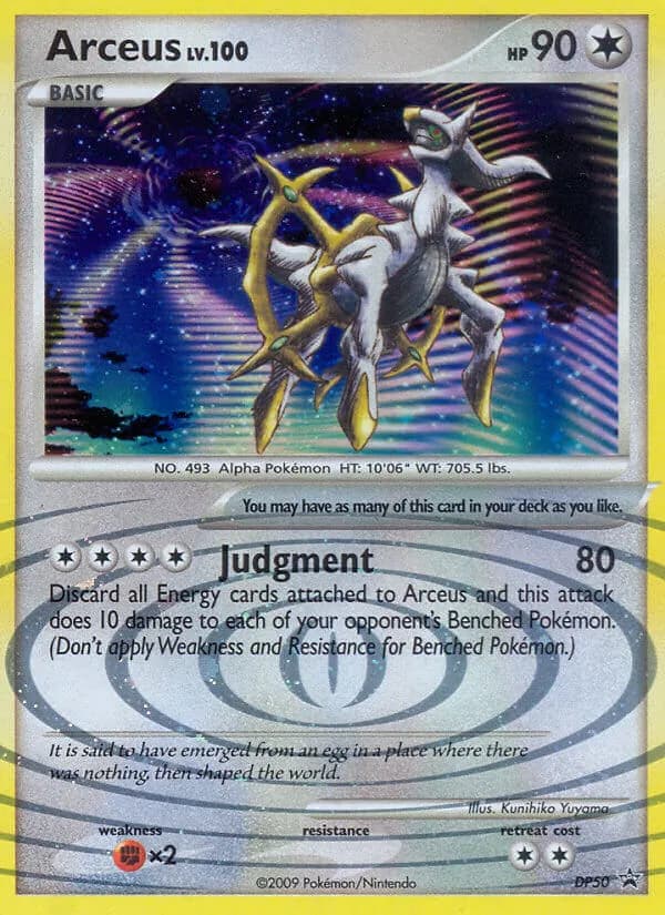 Arceus card in English