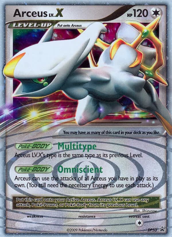 Arceus card in English