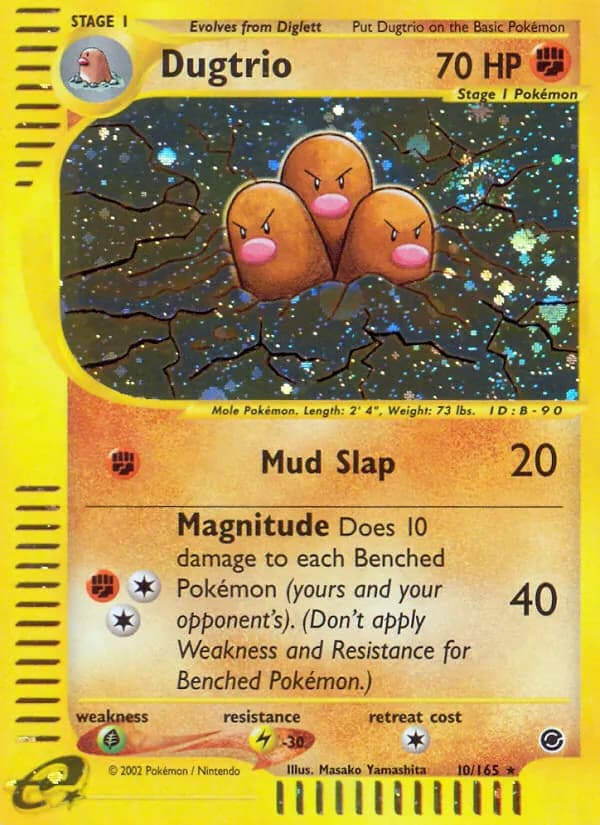 Dugtrio card in English